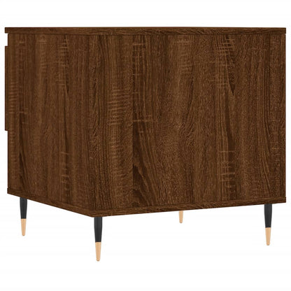 vidaXL Tables basses 2 pcs marron aspect chêne 50x46x50 cm bois d'ingénierie