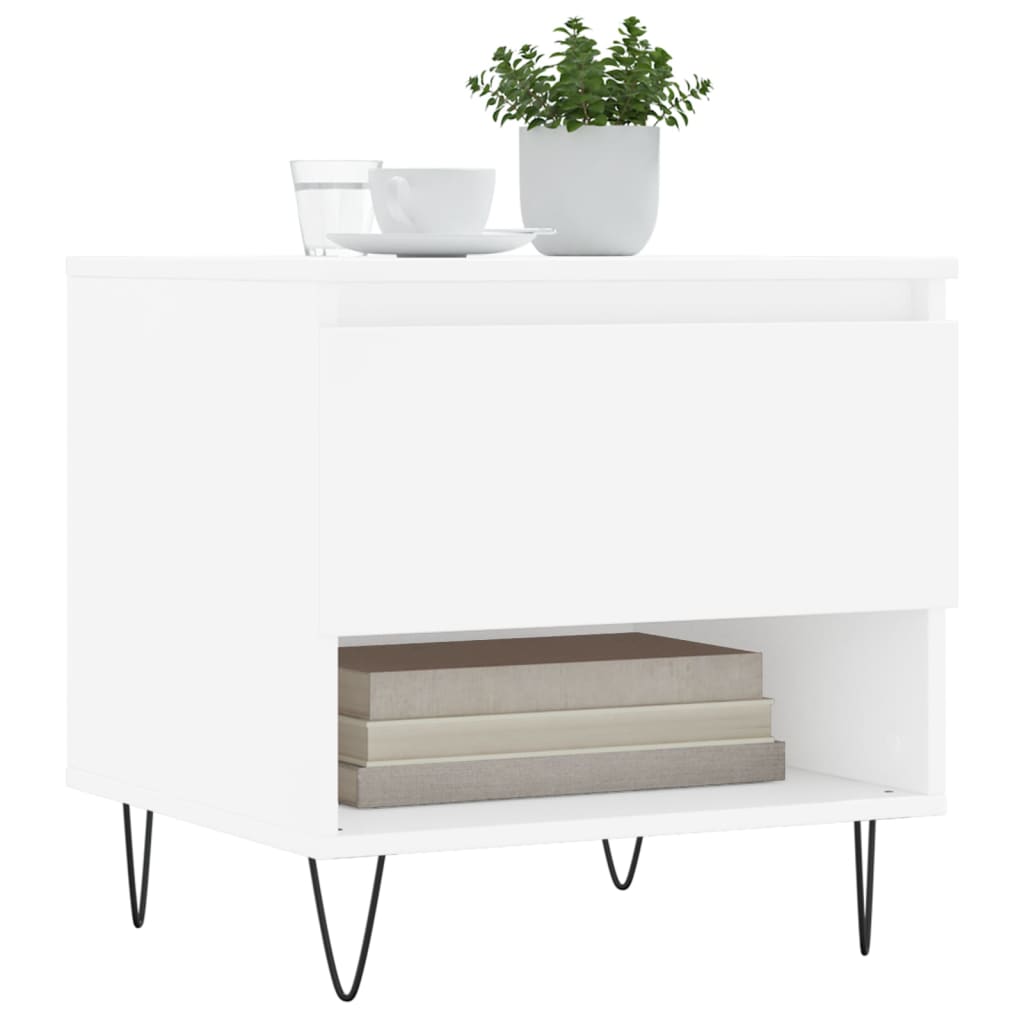 vidaXL Couchtisch Weiß 50x46x50 cm Holzwerkstoff
