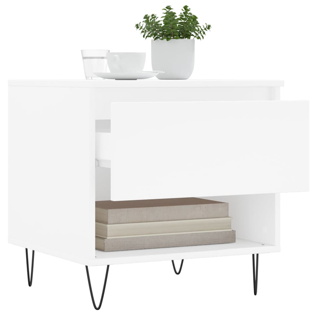 vidaXL Couchtisch Weiß 50x46x50 cm Holzwerkstoff