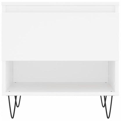 Couchtische 2 Stk. Weiß 50x46x50 cm Holzwerkstoff