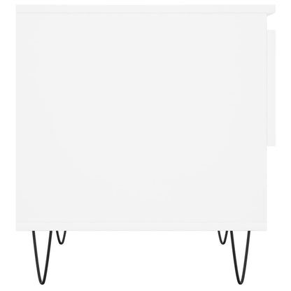 Couchtische 2 Stk. Weiß 50x46x50 cm Holzwerkstoff