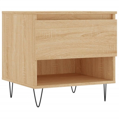 vidaXL Couchtische 2 Stk. Sonoma-Eiche 50x46x50 cm Holzwerkstoff