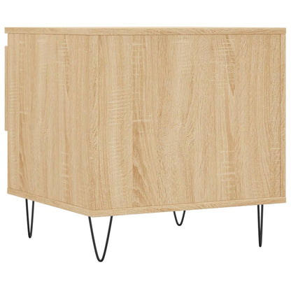 vidaXL Couchtische 2 Stk. Sonoma-Eiche 50x46x50 cm Holzwerkstoff