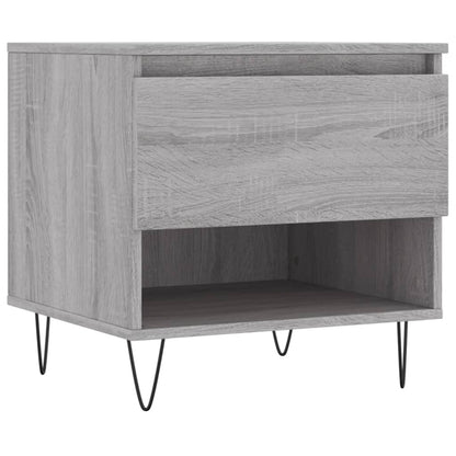 vidaXL Tables basses 2 pcs Gris Sonoma 50x46x50 cm Bois d'ingénierie