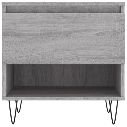 vidaXL Tables basses 2 pcs Gris Sonoma 50x46x50 cm Bois d'ingénierie