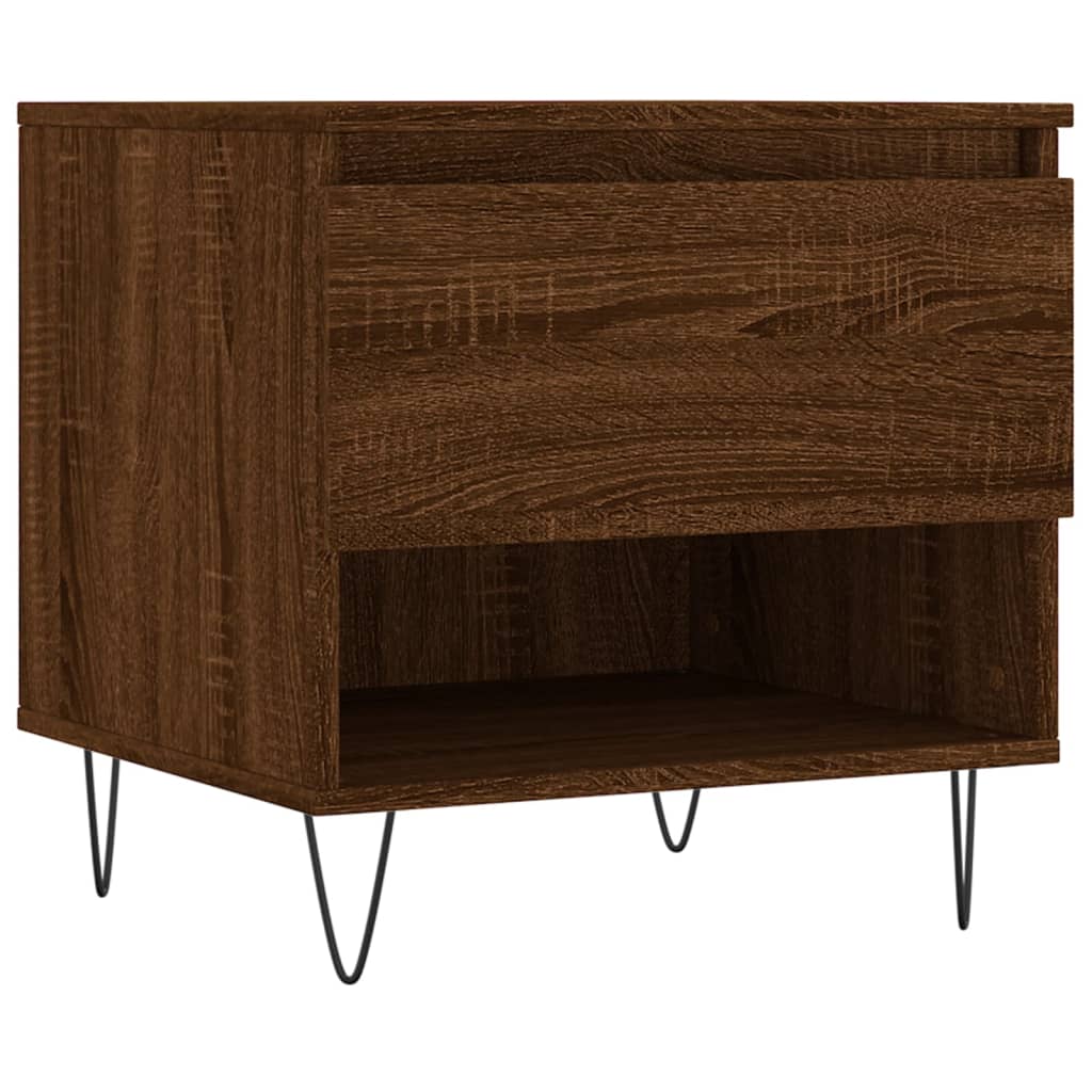 vidaXL Couchtische 2 Stk. Braun Eichen-Optik 50x46x50 cm Holzwerkstoff