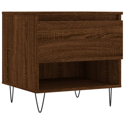 vidaXL Couchtische 2 Stk. Braun Eichen-Optik 50x46x50 cm Holzwerkstoff