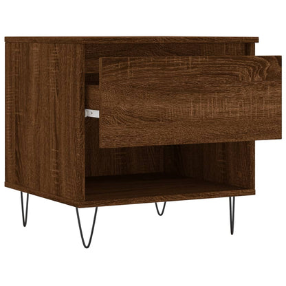 vidaXL Couchtische 2 Stk. Braun Eichen-Optik 50x46x50 cm Holzwerkstoff