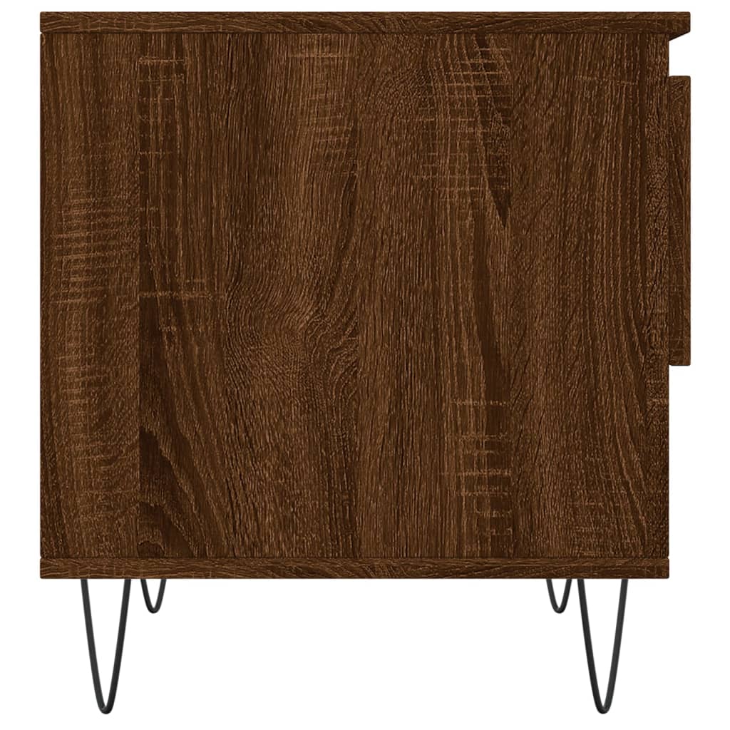 vidaXL Couchtische 2 Stk. Braun Eichen-Optik 50x46x50 cm Holzwerkstoff