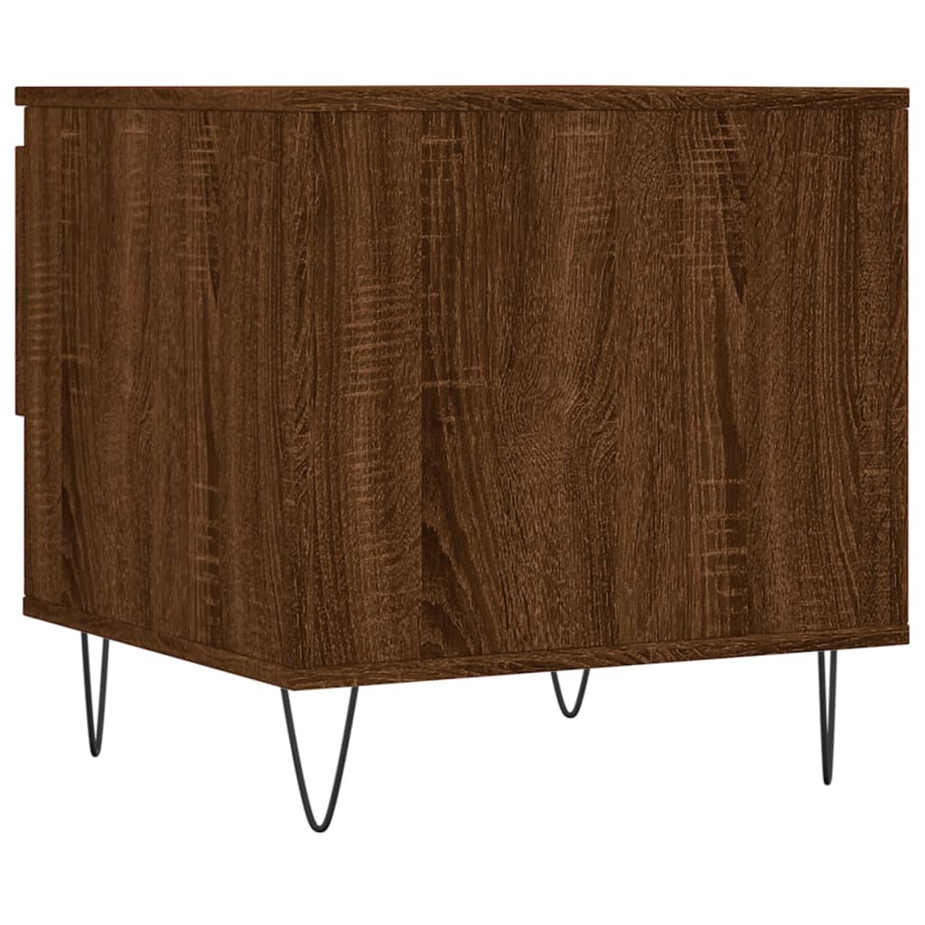 vidaXL Couchtische 2 Stk. Braun Eichen-Optik 50x46x50 cm Holzwerkstoff