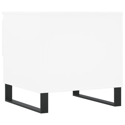 vidaXL Tables basses 2 pcs Blanc 50x46x50 cm Bois d'ingénierie