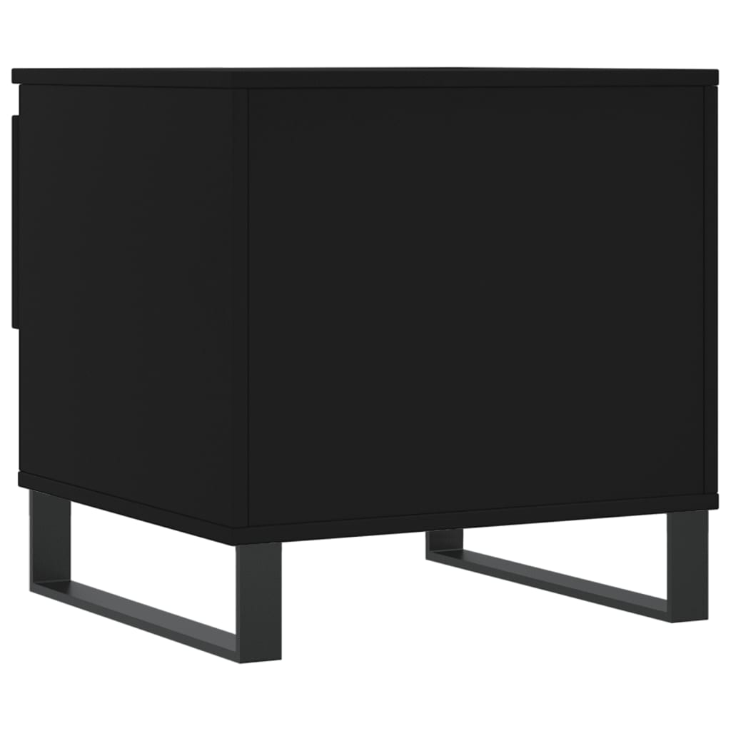 vidaXL Tables basses 2 pcs Noir 50x46x50 cm Bois d'ingénierie