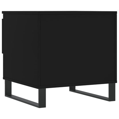 vidaXL Tables basses 2 pcs Noir 50x46x50 cm Bois d'ingénierie