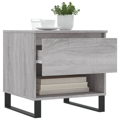 vidaXL Tables basses 2 pcs Gris Sonoma 50x46x50 cm Bois d'ingénierie