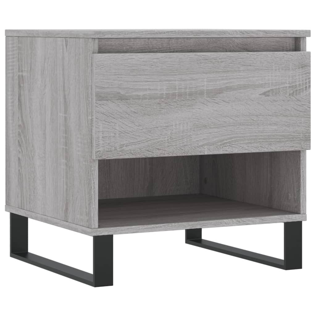 vidaXL Tables basses 2 pcs Gris Sonoma 50x46x50 cm Bois d'ingénierie