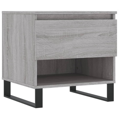 vidaXL Tables basses 2 pcs Gris Sonoma 50x46x50 cm Bois d'ingénierie