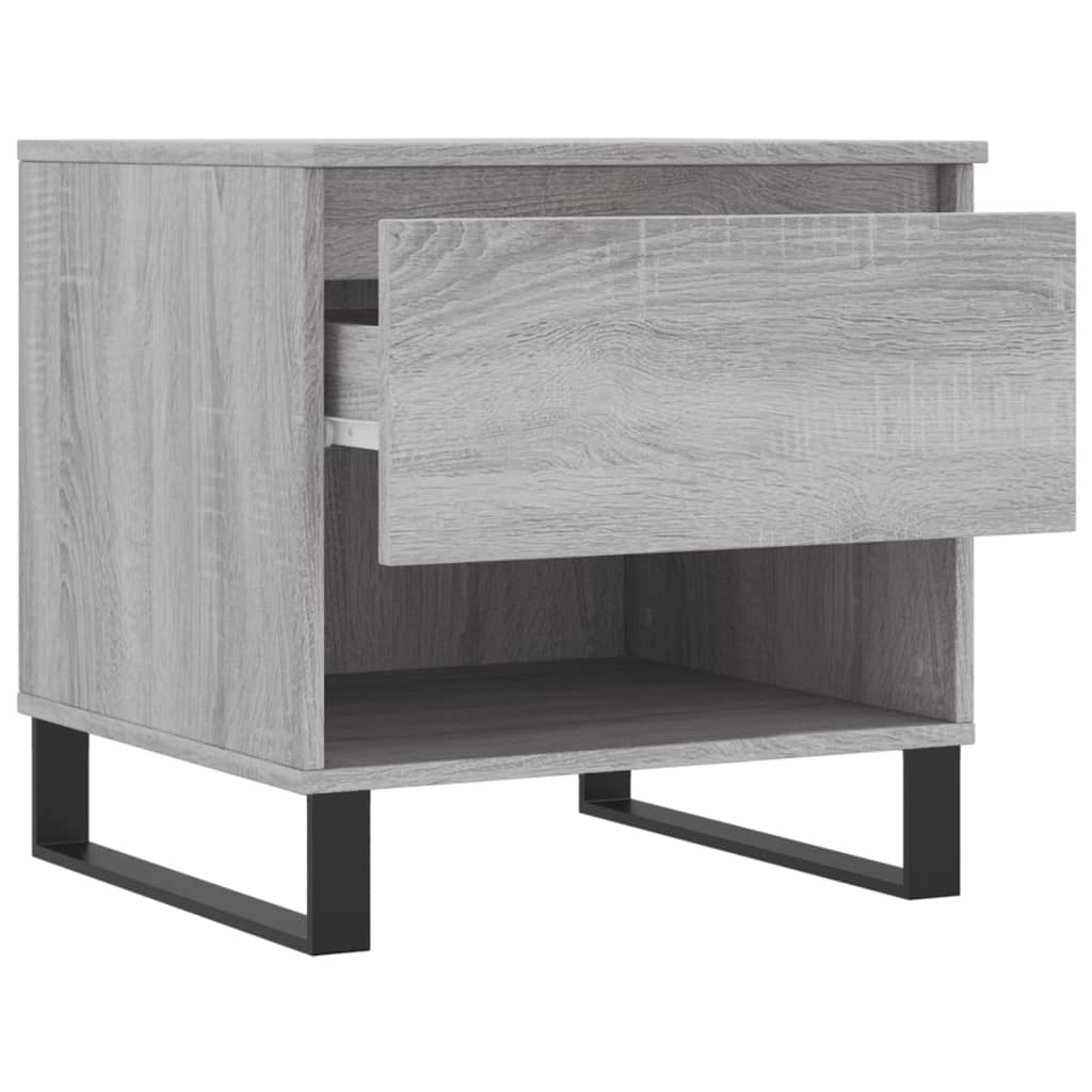 vidaXL Tables basses 2 pcs Gris Sonoma 50x46x50 cm Bois d'ingénierie