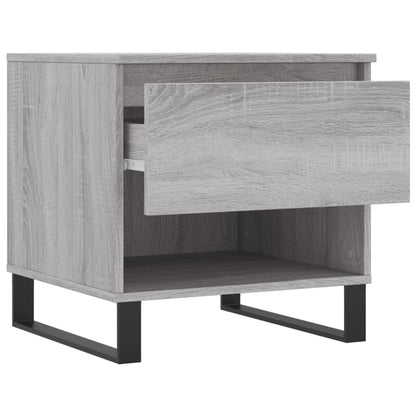 vidaXL Tables basses 2 pcs Gris Sonoma 50x46x50 cm Bois d'ingénierie