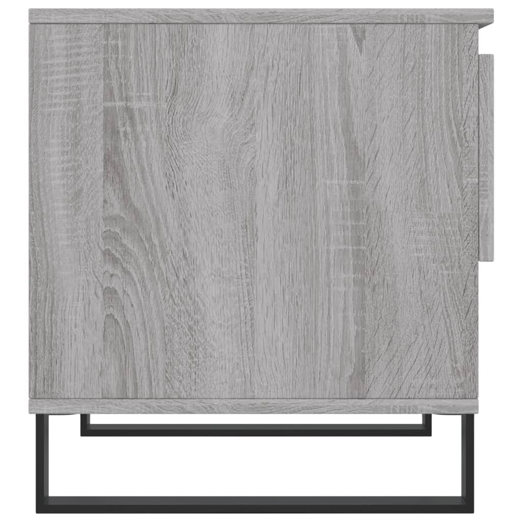 vidaXL Tables basses 2 pcs Gris Sonoma 50x46x50 cm Bois d'ingénierie