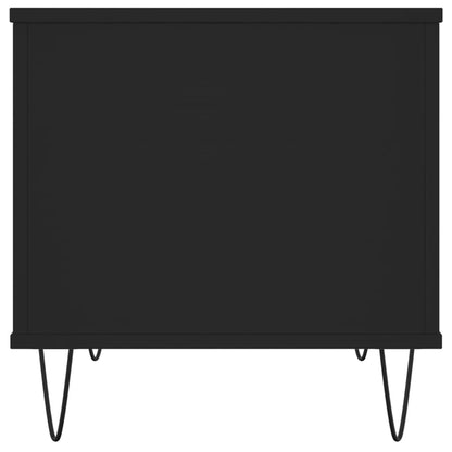 vidaXL Table basse noire 60x44,5x45 cm en bois d'ingénierie