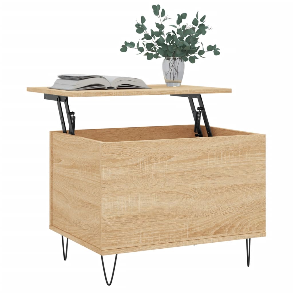 vidaXL Table basse chêne sonoma 60x44,5x45 cm bois d'ingénierie