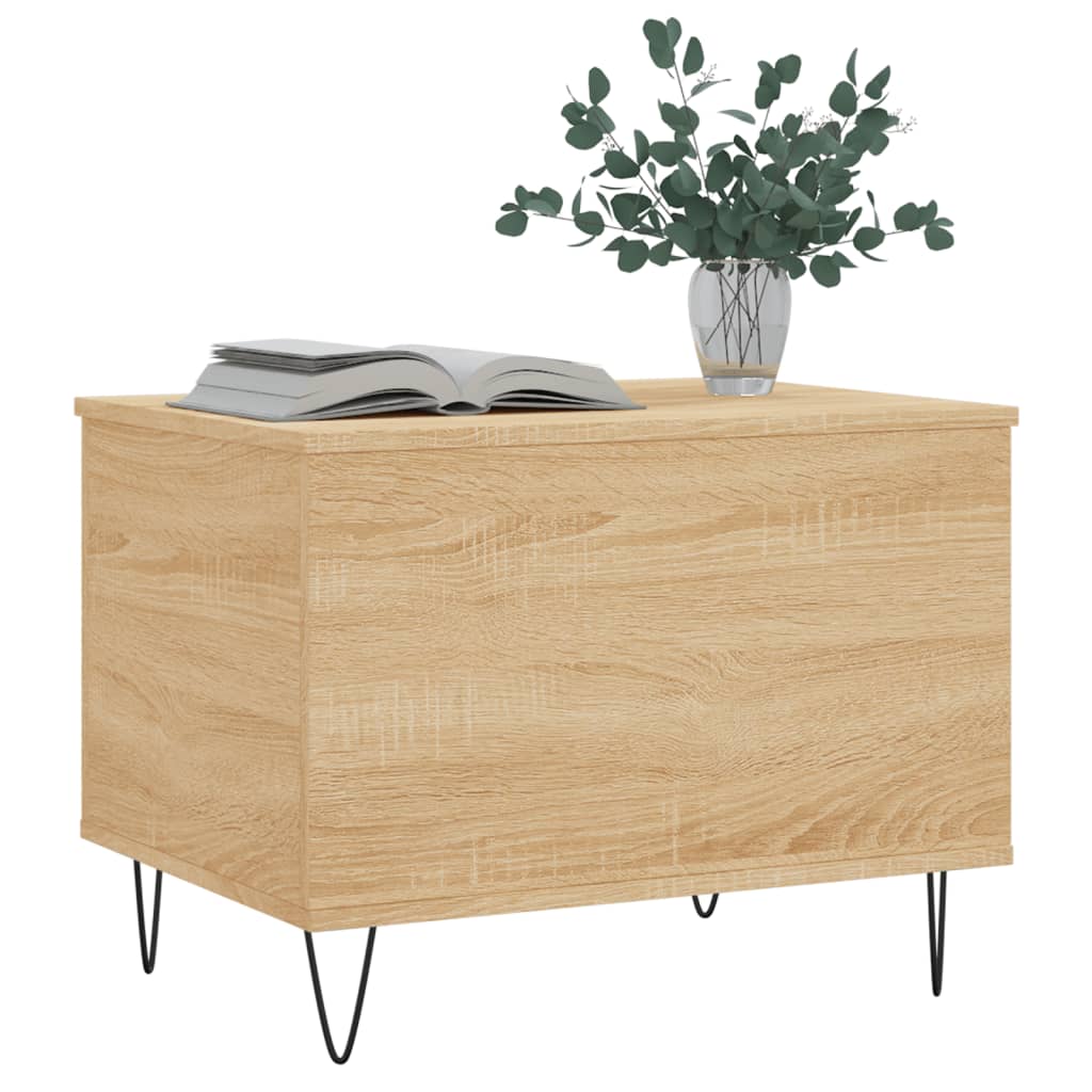 vidaXL Table basse chêne sonoma 60x44,5x45 cm bois d'ingénierie