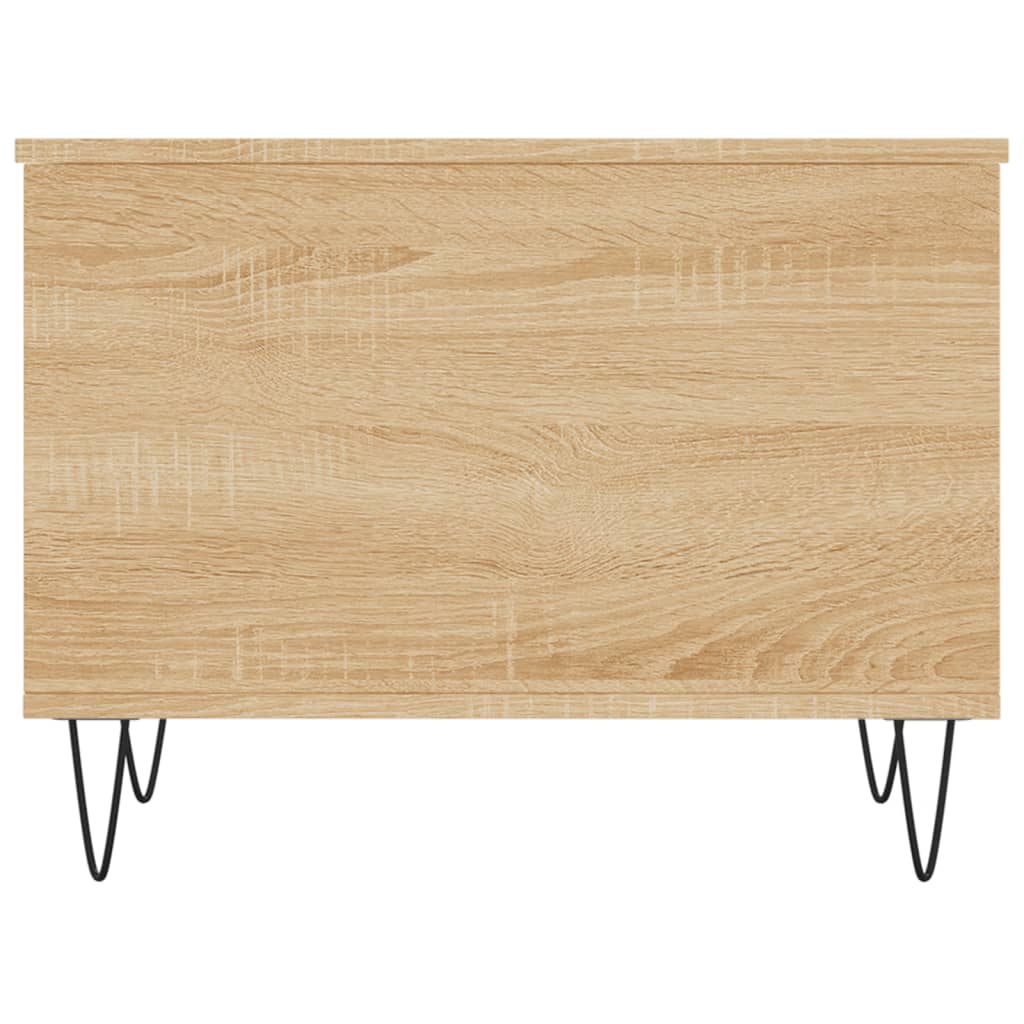 vidaXL Table basse chêne sonoma 60x44,5x45 cm bois d'ingénierie
