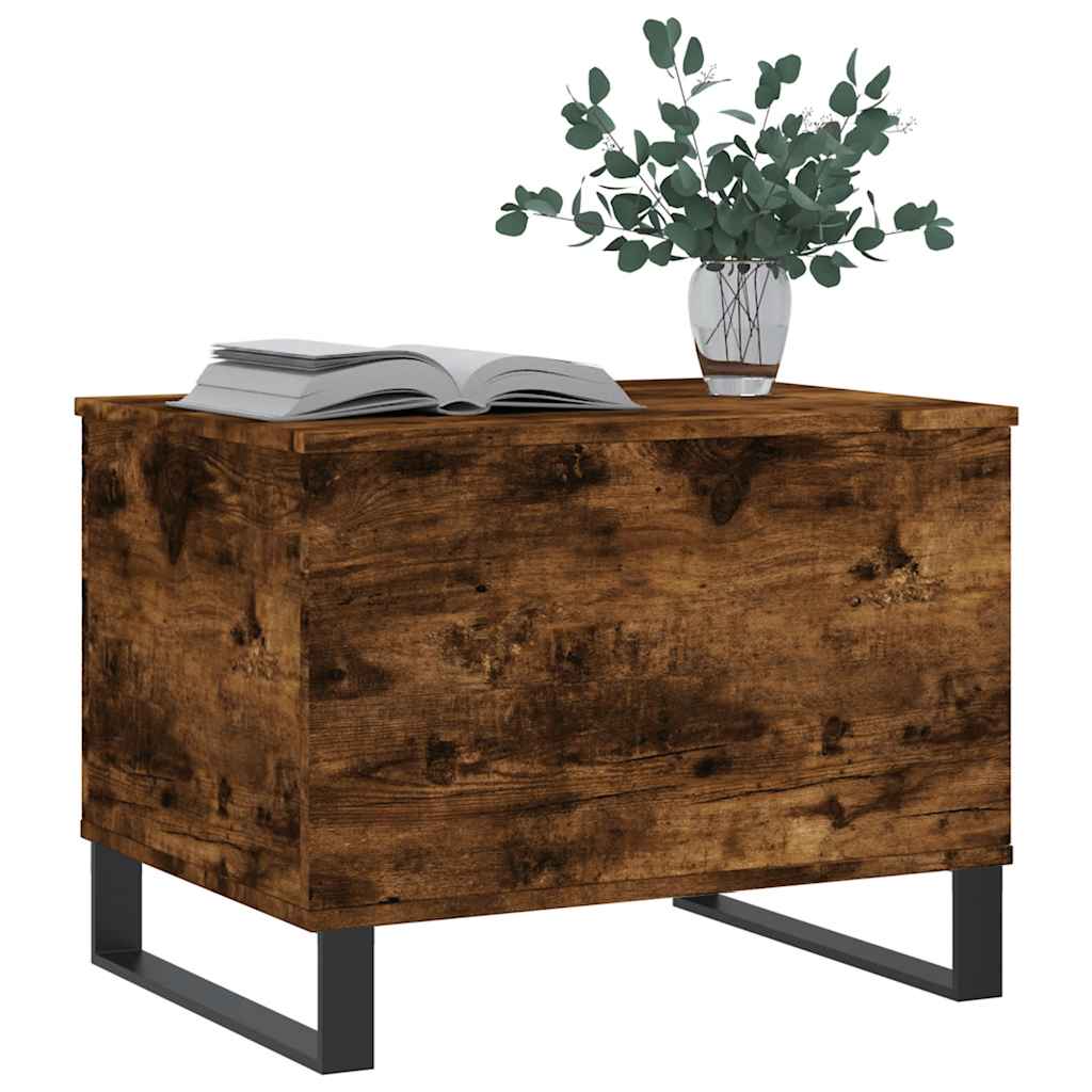 vidaXL Couchtisch Räuchereiche 60x44,5x45 cm Holzwerkstoff