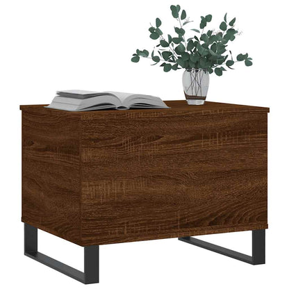 vidaXL Table basse aspect chêne marron 60x44,5x45 cm Aggloméré