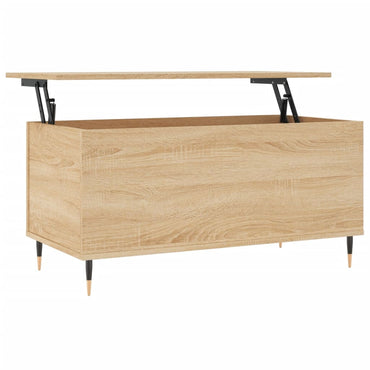 vidaXL Table basse chêne Sonoma 90x44,5x45 cm bois d'ingénierie