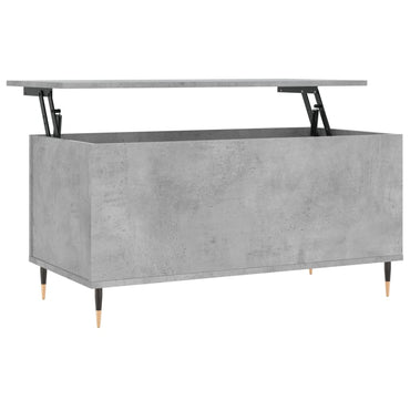 vidaXL Table basse gris béton 90x44,5x45 cm en bois d'ingénierie