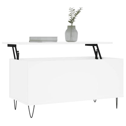 vidaXL Couchtisch Weiß 90x44,5x45 cm Holzwerkstoff
