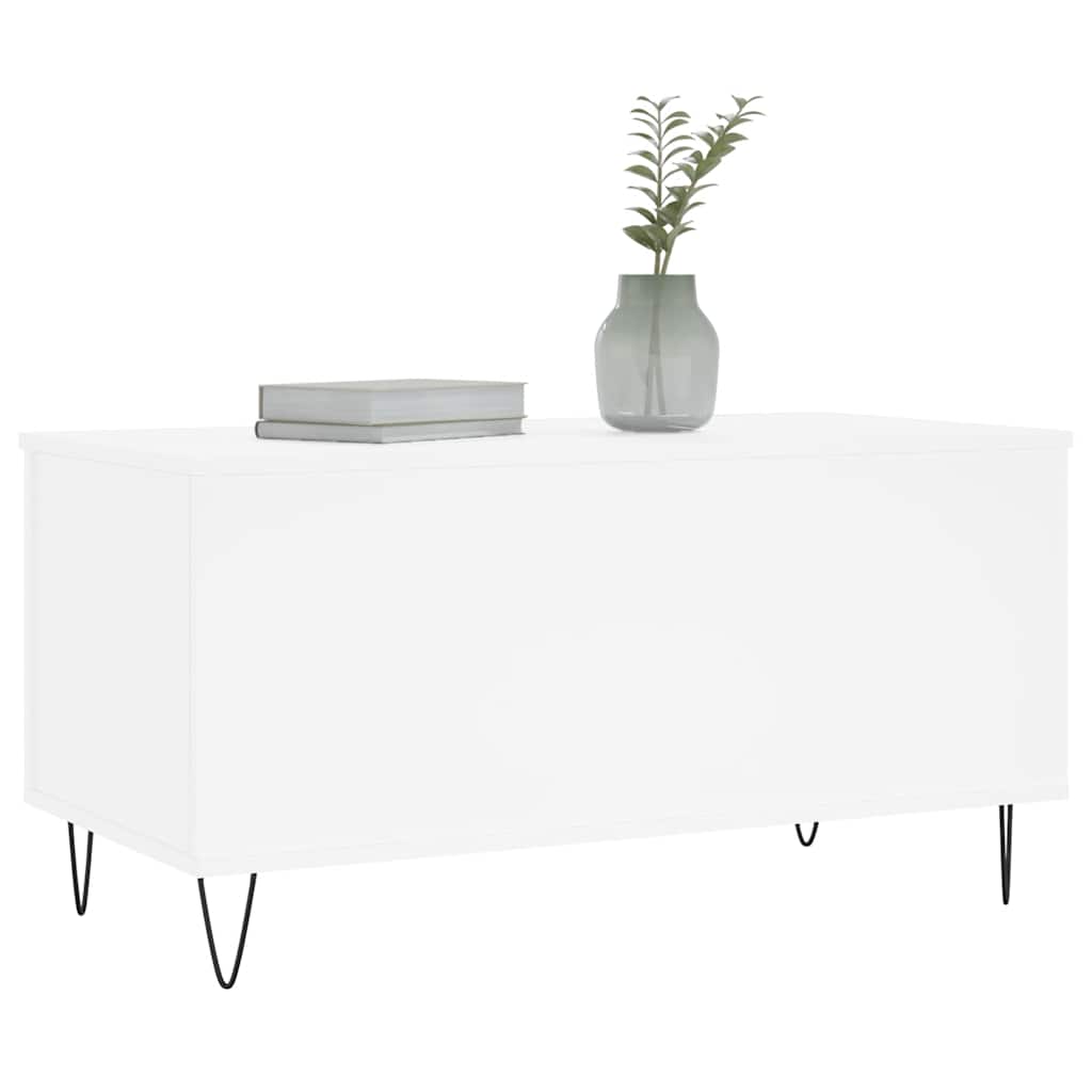 vidaXL Couchtisch Weiß 90x44,5x45 cm Holzwerkstoff