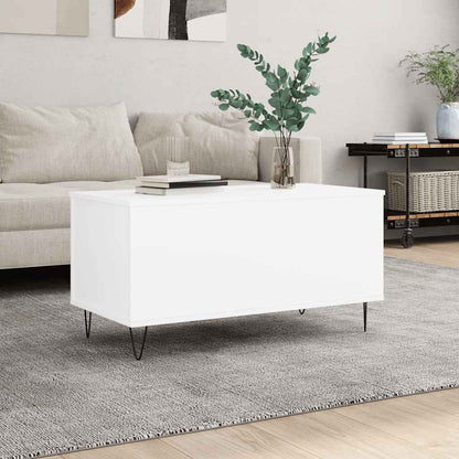 vidaXL Couchtisch Weiß 90x44,5x45 cm Holzwerkstoff