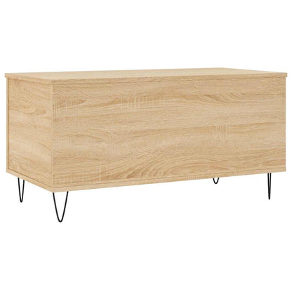 vidaXL Table basse chêne Sonoma 90x44,5x45 cm bois d'ingénierie
