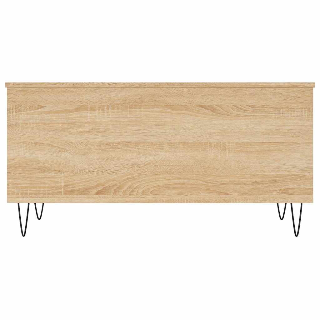 vidaXL Table basse chêne Sonoma 90x44,5x45 cm bois d'ingénierie