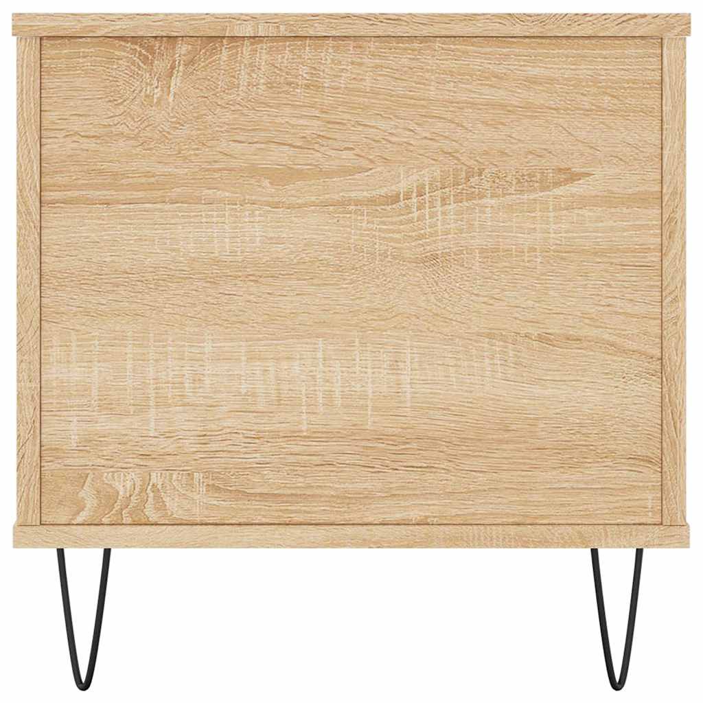 vidaXL Table basse chêne Sonoma 90x44,5x45 cm bois d'ingénierie