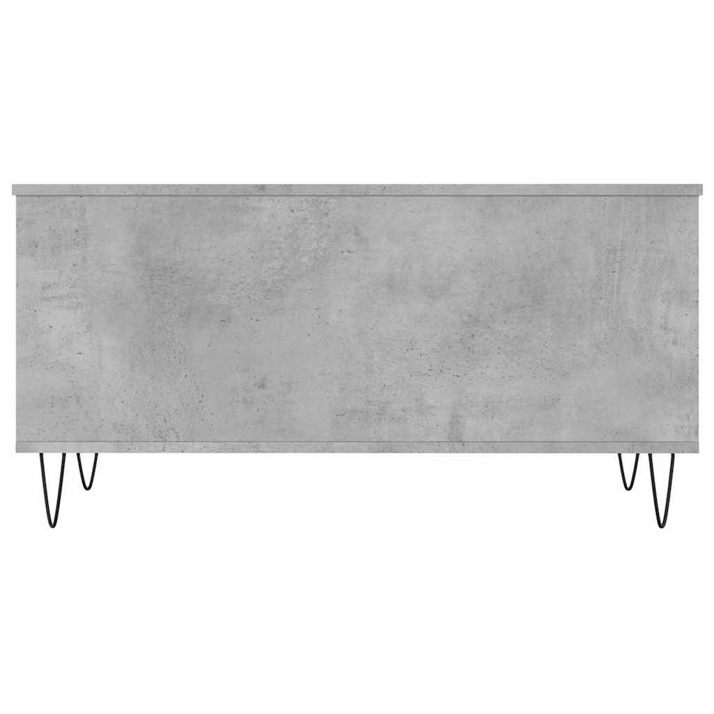 vidaXL Table basse gris béton 90x44,5x45 cm en bois d'ingénierie
