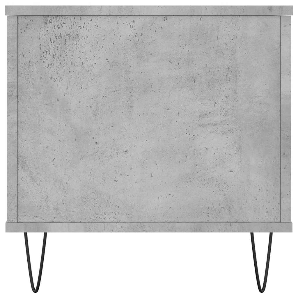 vidaXL Table basse gris béton 90x44,5x45 cm en bois d'ingénierie