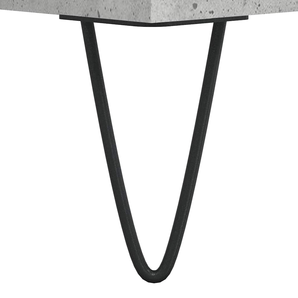 vidaXL Table basse gris béton 90x44,5x45 cm en bois d'ingénierie