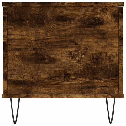 vidaXL Table basse en chêne fumé 90x44,5x45 cm en bois d'ingénierie
