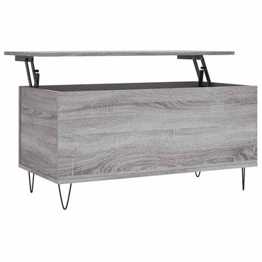vidaXL Table basse gris Sonoma 90x44,5x45 cm en bois d'ingénierie
