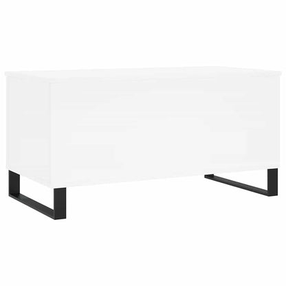 vidaXL Table basse blanc 90x44,5x45 cm Aggloméré