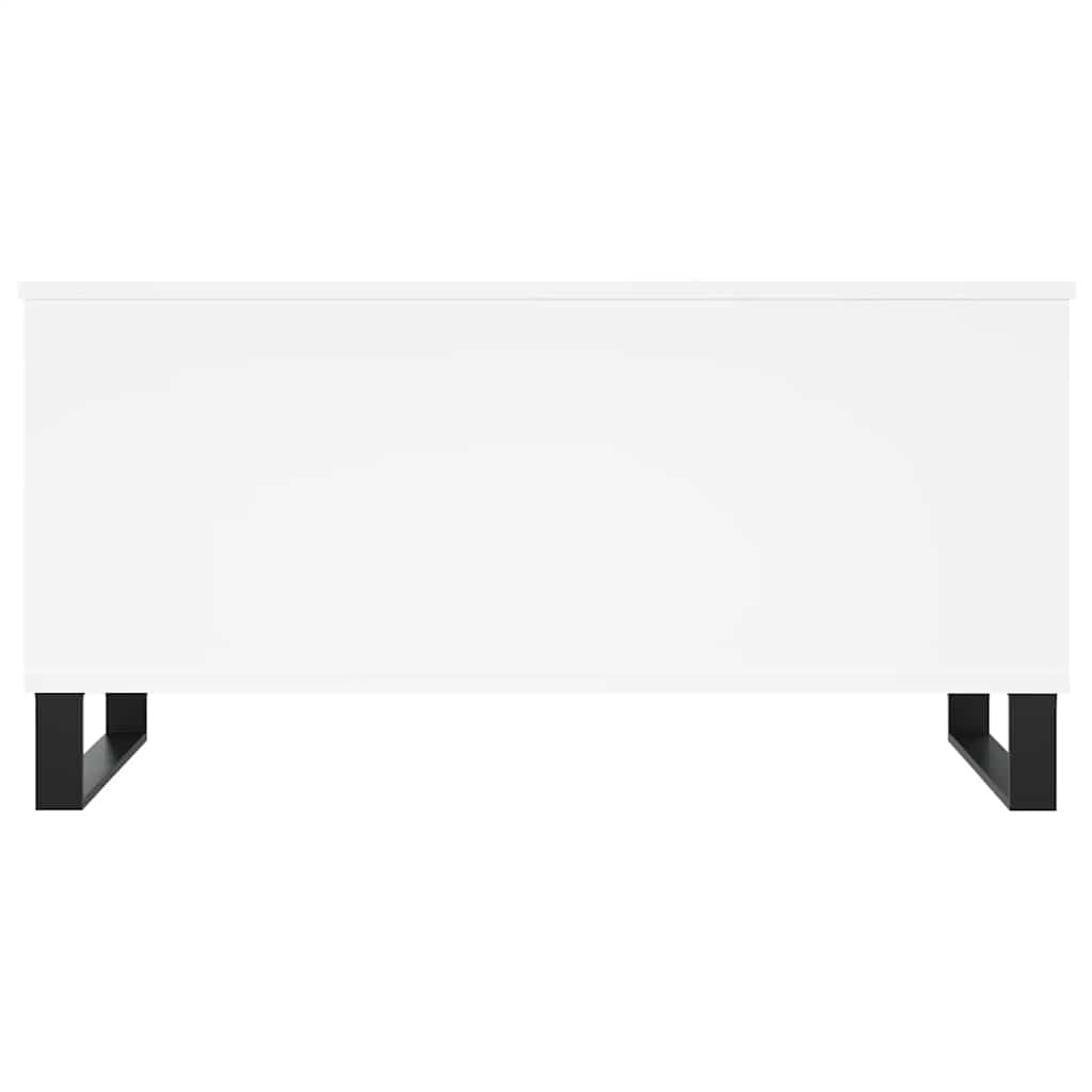 vidaXL Table basse blanc 90x44,5x45 cm Aggloméré