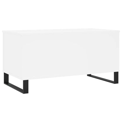 vidaXL Table basse blanc 90x44,5x45 cm Aggloméré