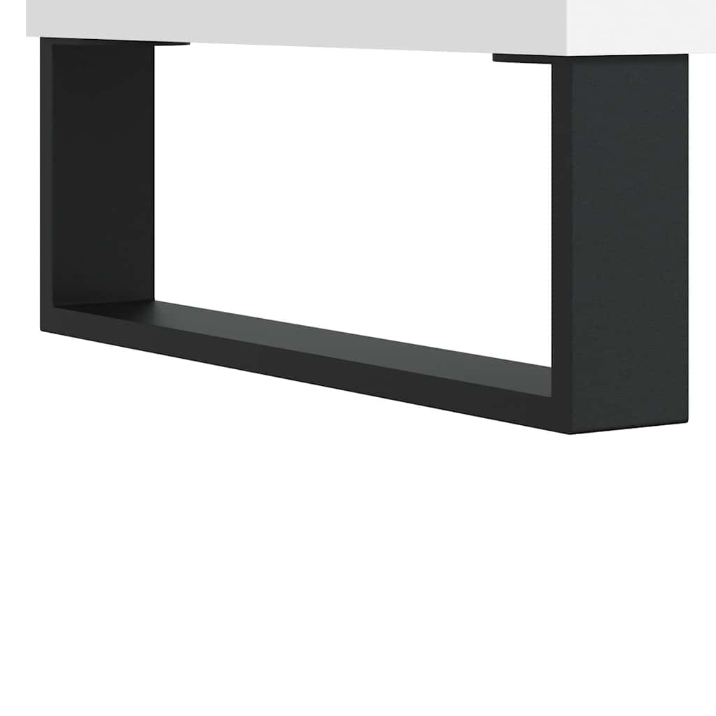 vidaXL Table basse blanc 90x44,5x45 cm Aggloméré
