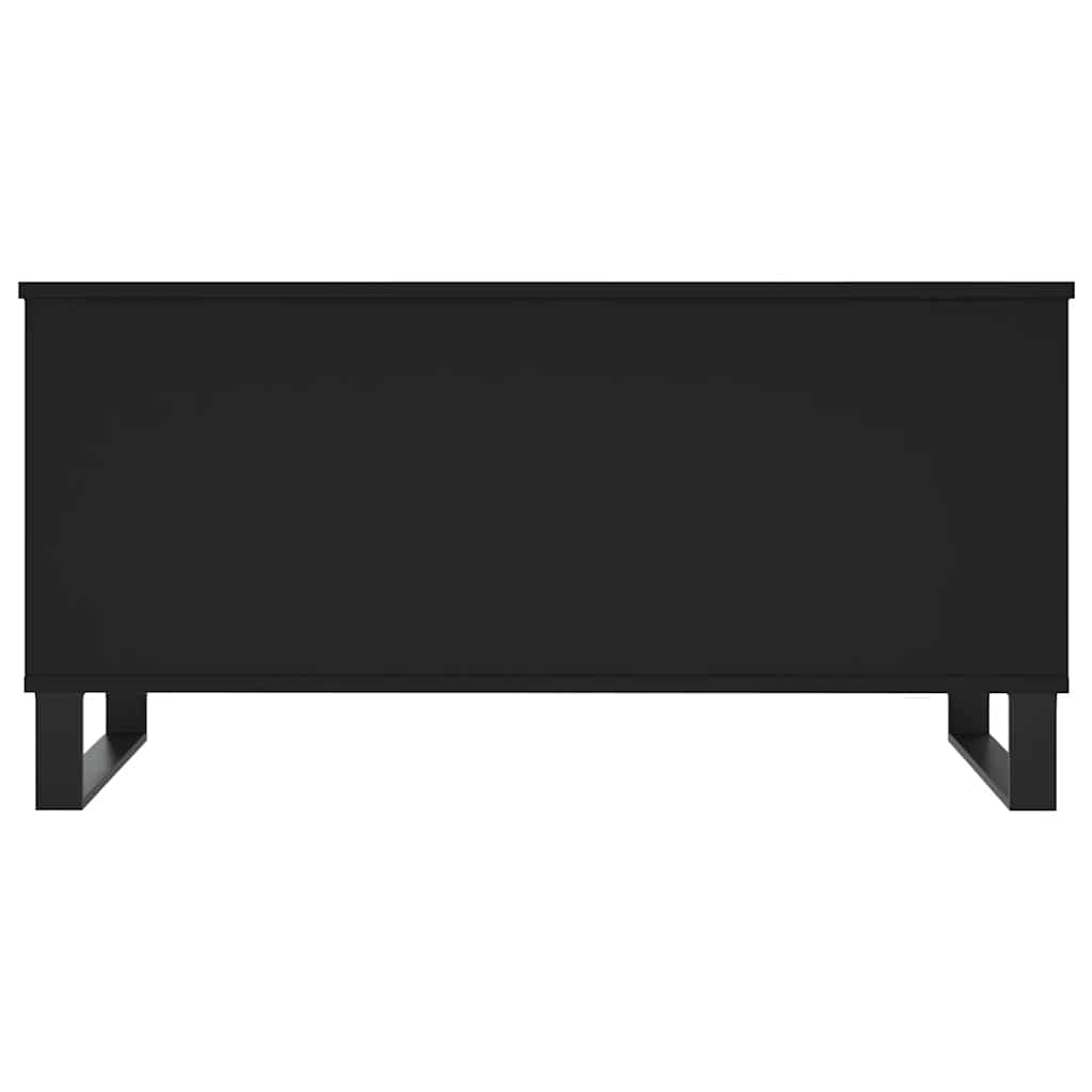vidaXL Table basse noire 90x44,5x45 cm en bois d'ingénierie
