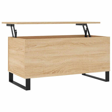 vidaXL Table basse chêne Sonoma 90x44,5x45 cm bois d'ingénierie