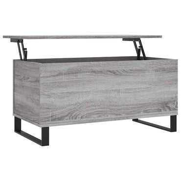 vidaXL Table basse gris Sonoma 90x44,5x45 cm en bois d'ingénierie