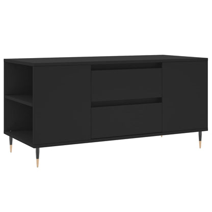 vidaXL Table basse noir 102x44,5x50 cm Aggloméré